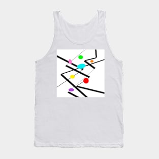 Zig Zag Two - abstract art Tank Top